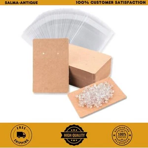 Earring Display Cards with 100 Pcs Earring Holder Cards 200 Pcs Earring - Picture 1 of 8