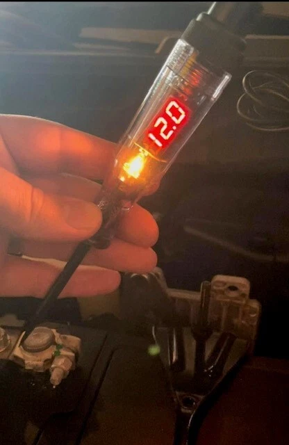 Probador digital de circuito de voltaje eléctrico prueba automotriz luz coche camión 6-24V EE. UU. Foto 1 de 4