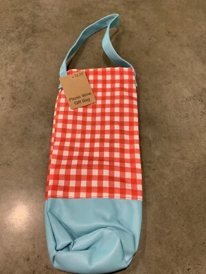 "Bolsa de regalo de lona de 10"" X 5,25"" para vino u otro licor embotellado" Foto 1 de 3