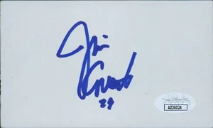 Jim Covert Chicago Bears Signed 3x5 Index Card JSA Authenticated - Picture 1 of 2