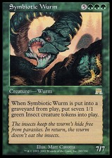 MTG symbiotic wurm foil Italian EXC-Lichthaus symbiont-Ons-Magic