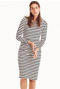 J. Crew Long Sleeve Striped Dress Size 00 NWT - Picture 1 of 4