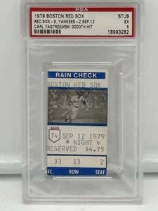 1979 PSA Carl Yastrzemski 3000 Hit Photo Ticket Pass Ex Boston Red Sox Yaz⚾️ - Picture 1 of 4