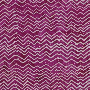 Laurel Burch Batik Menagerie Chevron Light Raspberry Cotton Fabric By FQ 1/4 YD - Picture 1 of 8
