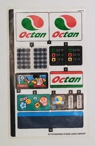 Lego 60257 Service Station Original Sticker Sheet - Authentic Decals - Picture 1 of 1