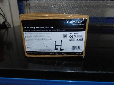 Startech 12U 19" Desktop Open Frame 2 Post Rack RK12OD - Image 1 of 4