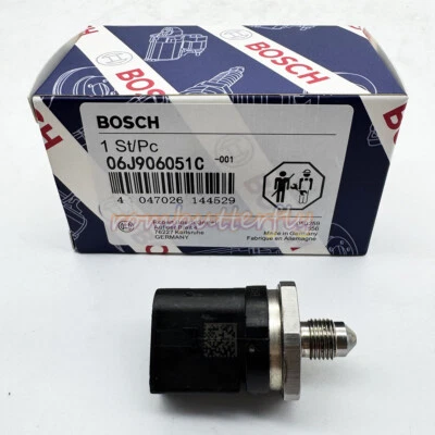 New Fuel Injection Pressure Sensor For Bosch Audi Q5 Q7 A4 A6 VW GTI 06J906051C - Image 1 of 4