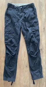 Carhartt Work In Progress Cymbal Cargo Pants Womens 25x28 Black Straight Ripstop - Picture 1 of 12