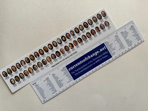 American Presidents Ruler Washington-Biden Plastic 2-Sided NEW - Picture 1 of 1