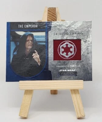 2016 Topps Star Wars Evolution Silver /50 Emperor Palpatine The Patch 3x6 card - Image 1 of 2