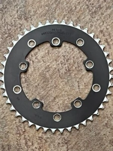 Black PETE'S PRECISION PRODUCTS 43T CHAINRING Old School BMX USA Made Tuf Neck - Picture 1 of 5