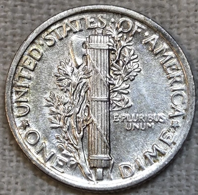 19___ Mercury Dime XF+.  Juegos de ruptura. Subasta verdadera. Foto 1 de 4