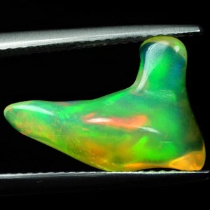3.07 Ct Topnotch (15 x 11) Natural Multi Play Color Fancy UnCut Solid Welo Opal - Picture 1 of 7