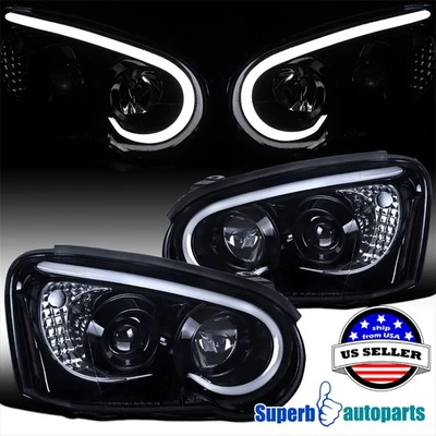 Fits 2004-2005 Subaru Impreza WRX Outback STI Smoke Projector Headlights - Image 1 of 4