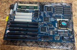 Carte mère vintage PCI Systems PCI400C-A processeur Intel 486 avec RAM et ventilateur @6A - Photo 1/6