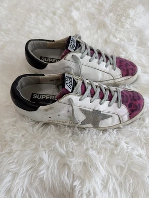Golden Goose GGDB / PRIVATE EDT- Leopard Pink - Size 37 US 7 - Image 1 of 4