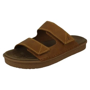 Hombre Clarks Gancho y Lazo Correas Informal Verano Sandalias Litton Tira - Imagen 1 de 10