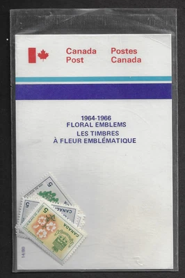 Canada SEALED — Set of 14 — 1964-66, Floral Emblems #417-429A — Ref 1920 - Image 1 of 2