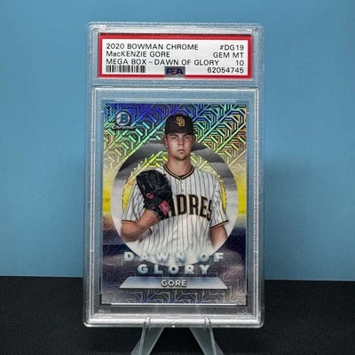 Mackenzie Gore 2020 Bowman Chrome Mega Box - Dawn Of Glory Mojo PSA 10 - Image 1 of 2