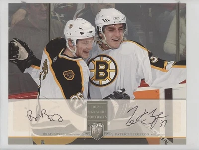 2006-07 Be A Player Portraits Dual Signature Brad Boyes Patrice Bergeron Auto - Image 1 of 2