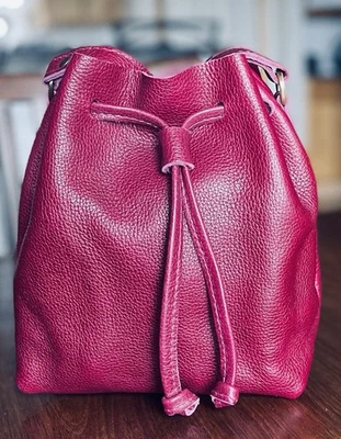 Bolsa balde pequena Portland Leather Goods, orquídea - Imagem 1 de 4