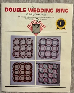 Edredón de anillo de boda doble Quick Strip 1988 plantillas de acrílico y libro de instrucciones - Imagen 1 de 4