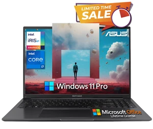 2025 ASUS Vivobook 16" Laptop Office 10-Core Intel i7 40GB RAM 1TB SSD, Open Box - Picture 1 of 11