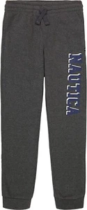 Nautica BOLD COAL HEATHER Boys' Fleece Pull-on Jogger Sweatpant, US 10-12 - Picture 1 of 2