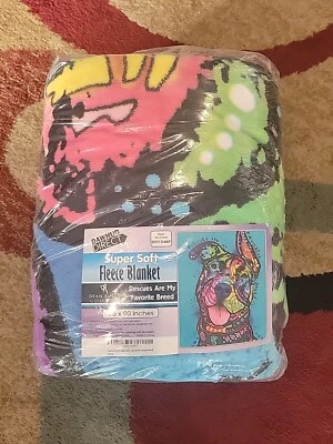 Dawhud Direct DHY-X469 Dog Rescue Fleece Blanket 75"x90"     - Image 1 of 3