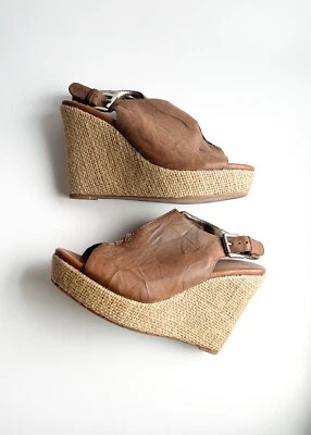 Matt Bernson дизайнерская платформа края открытый носок мул слинга назад каблуки размер 8 новый без коробки - Изображение 1 из 4