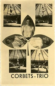 "CORBETS-TRIO" Carte postale-photo originale années 40 - Imagen 1 de 2