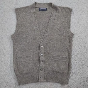 VTG Puritan Cardigan Sweater Vest Mens Medium 100% Orlon Acrylic USA Grandpacore - Picture 1 of 16