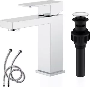 Kenes Silver Single Hole Lever Bathroom Faucet (LJ-9031-5) Brand New in Box!! - Picture 1 of 7