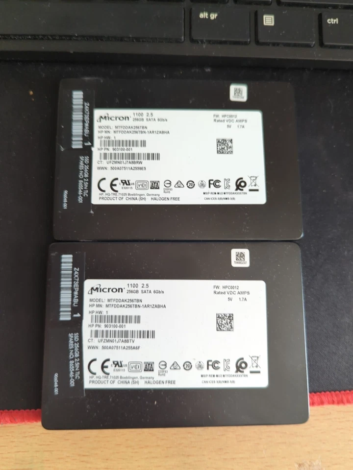 2x SSD Micron 256Gb - Image 1 of 2