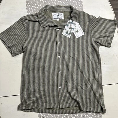 Camisa Para Hombres Lost in Paradise Olive Smoke Abotonada Talla Grande Nueva, $48 Minorista Foto 1 de 4