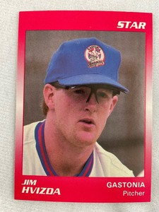 1989 STAR CO. Minor League Baseball Card#140-JIM HVIZDA, Gastonia Rangers