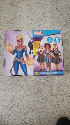 Rubie's Marvel Girl's Trunk Set (Captain Marvel, Ghost Spider, Black Widow), 4-6 - Image 1 of 4