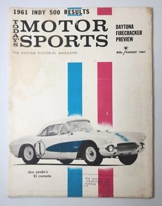 Today's Motor Sports 1961 August "Daytona Firecracker Preview '61 Corvette" M193