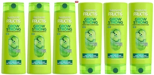 Garnier Fructis Grow Strong Anti-Breakage Shampoo &Conditioner w/Niacinamide-6Pk - Picture 1 of 1