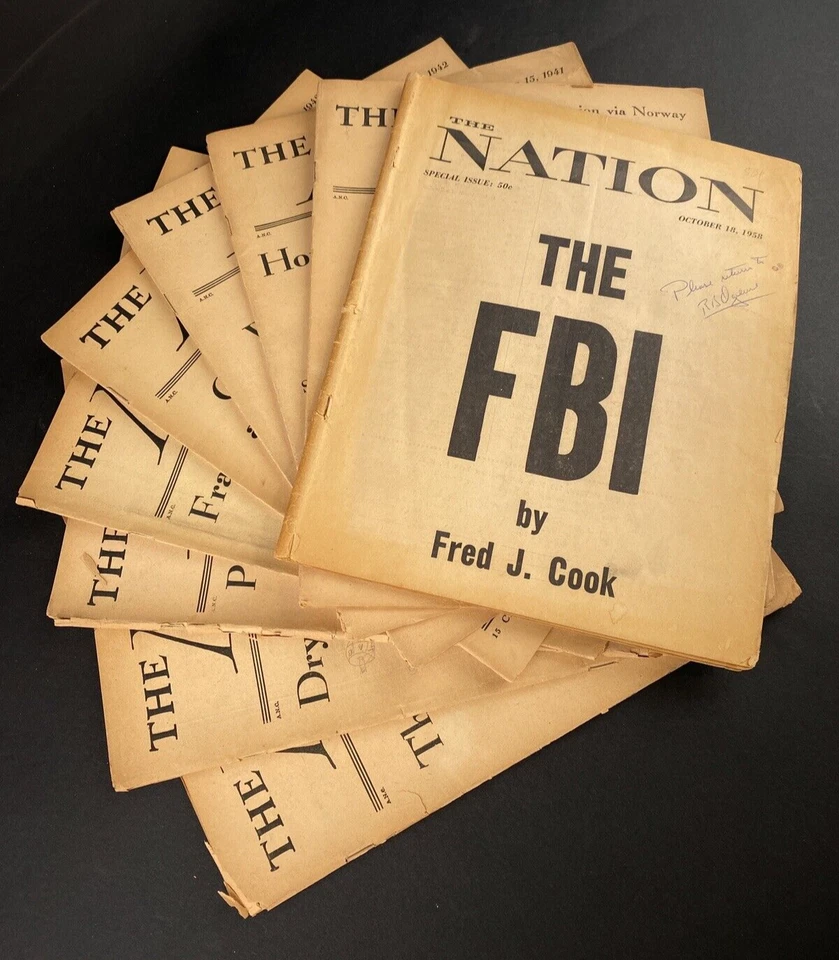 The Nation WWII Magazine Lot 1941–1942 Politics & War Coverage 9 Issue Lot Foto 1 de 4