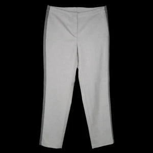 J. Jill Dress Pants Size 8 Heather Gray Tuxedo Stripe Career Office Classic NWT - Picture 1 of 12