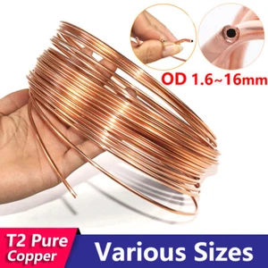 Copper Tube Pipe Refrigeration Coil T2 Ø 2/3/4/5/6/8/10/12~16mm Microbore - Picture 1 of 17