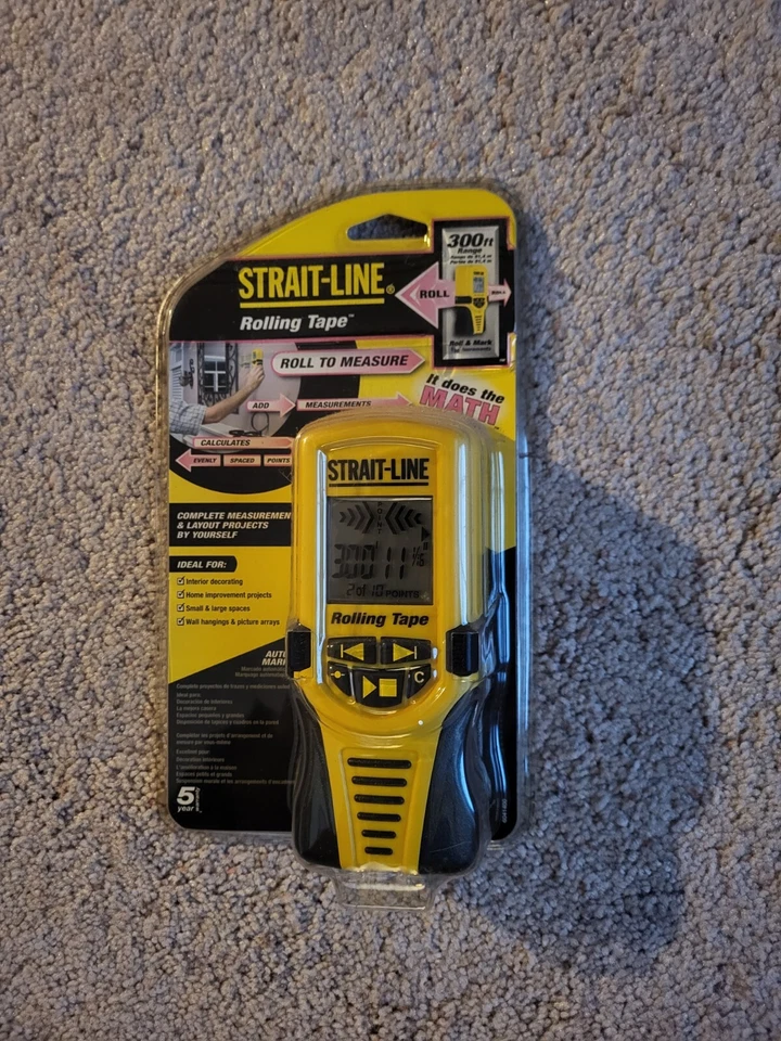 Strait Line Rolling Tape Measure Digital Display - Brand New - Image 1 of 1