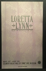 Loretta Lynn Blue Kentucky Girl 2019 Hatch Show Print - Coal Miner's Daughter - Imagen 1 de 1