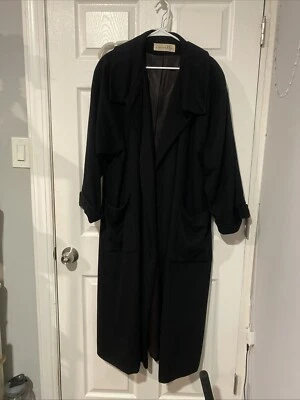 Gabardina negra para hombre Dior 100 % cachemir Foto 1 de 4