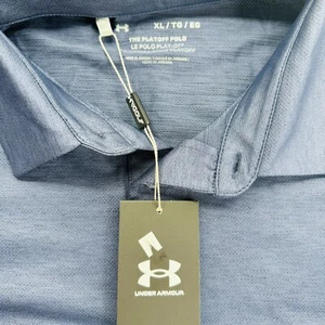 Camisa Polo Under Armour Para Hombres Playoff Manga Corta Azul Nueva XL - Imagen 1 de 7