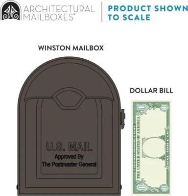 Retro Post Mount Mailbox Storage Heavy Duty Metal Rural Vintage Outdoor - Image 1 of 4