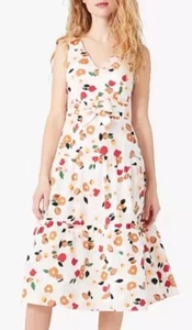 Kate Spade Botanical Garden Sz 6 Tiered Dress Dress Org $197 Cottagecore Hippie - Picture 1 of 11