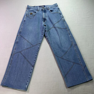 Pantalones de mezclilla Karl Kani vintage para hombre 32x28 holgados sueltos relajados rectos patinador hip hop * Foto 1 de 4