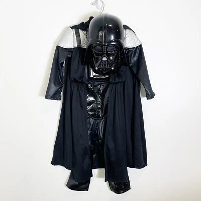 Disney Store Star Wars Darth Vader Halloween Costume Boys Size 3 Mask Belt Cape - Image 1 of 3